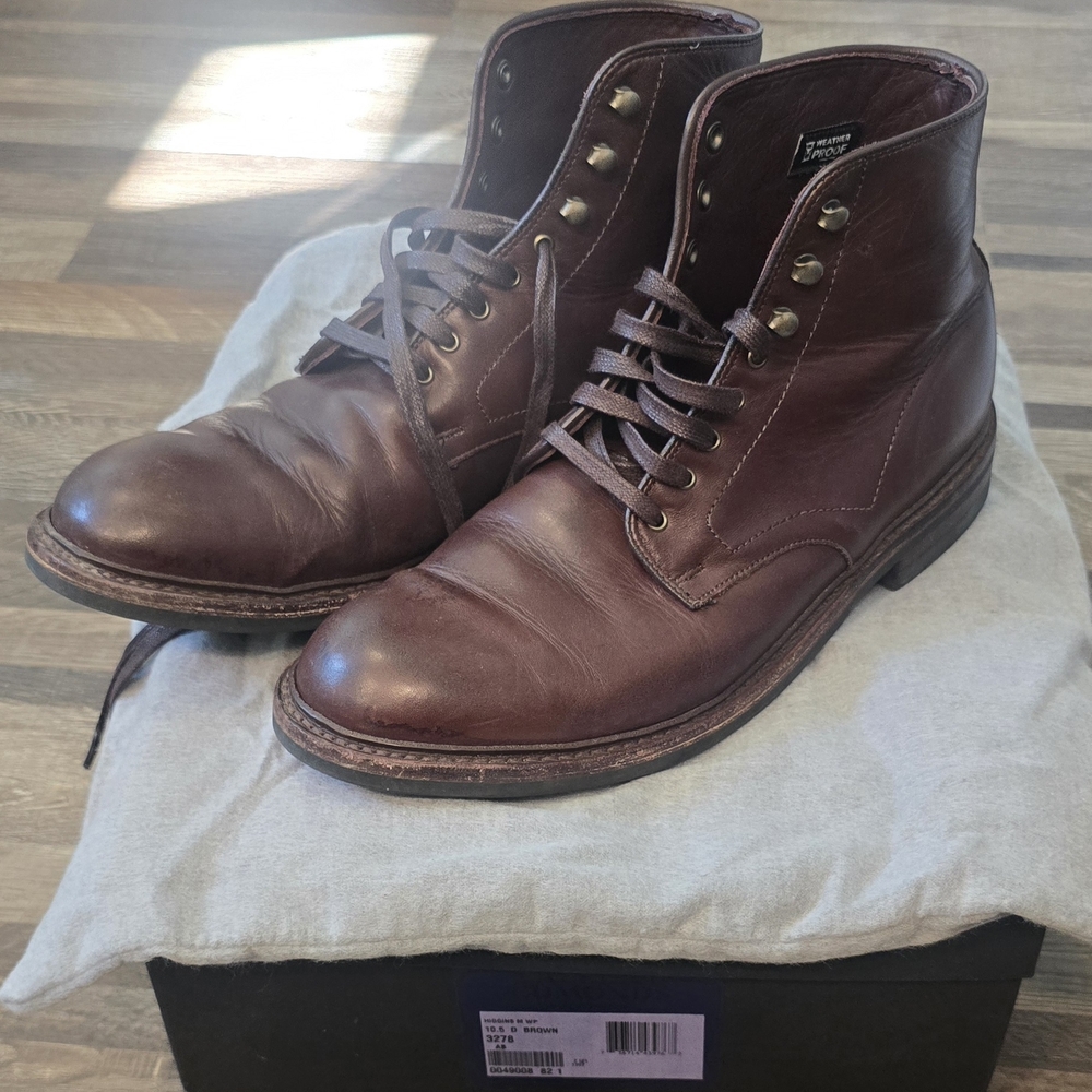Allen Edmonds Dark Brown Lace-Up Boots